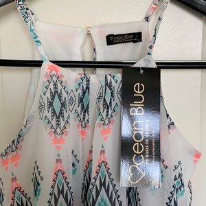 Ocean blue strapped dress